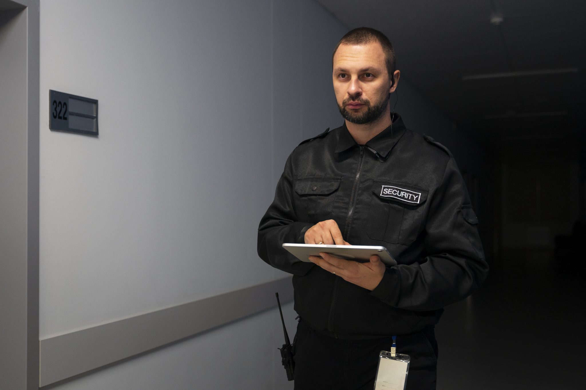 security guard workspace